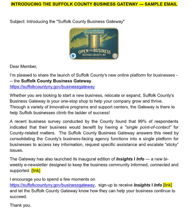 New Suffolk County Business Gateway